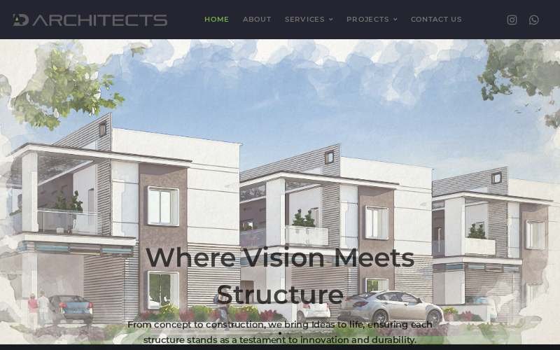 AD Architects website homepage screenshot