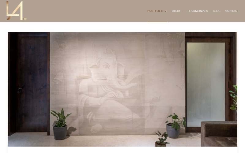 LA Space Design website homepage screenshot