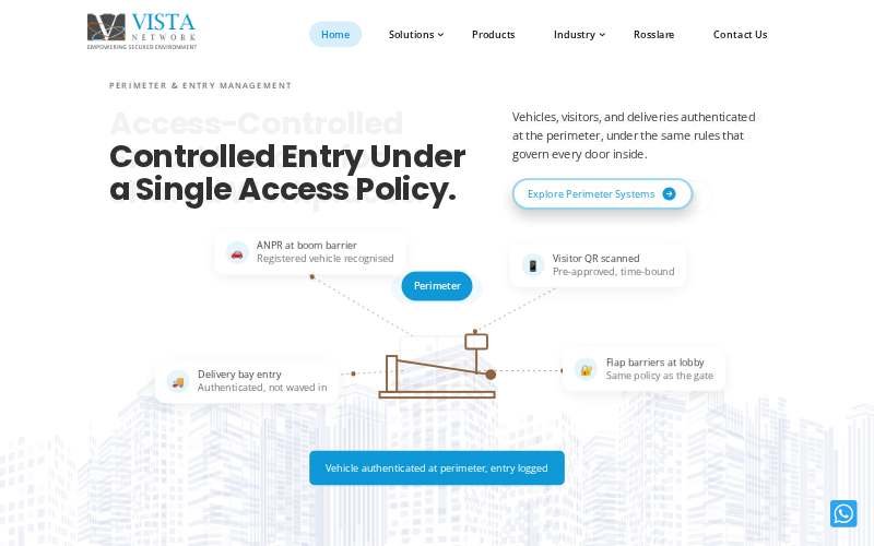 Vista Network website homepage screenshot