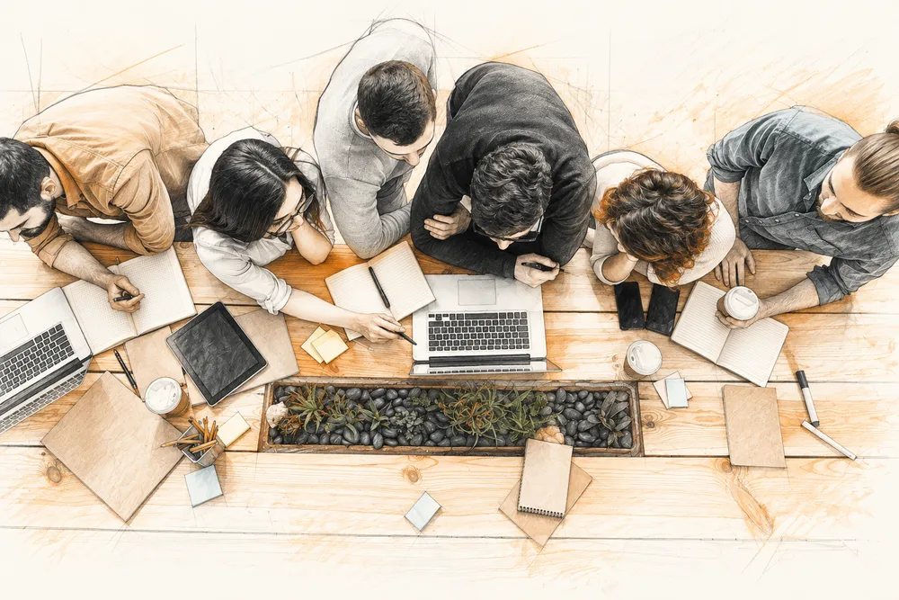 Team working together